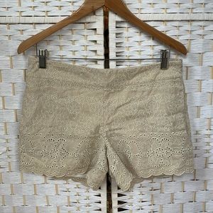 Anthropologie Beige and Cream Embroidered …